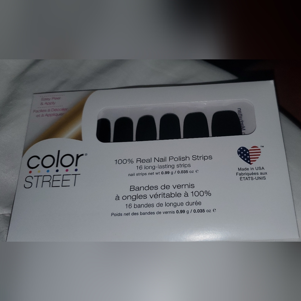 Color Street 100% Real Nail Polish Strips 16 strips Midnight in Manhattan